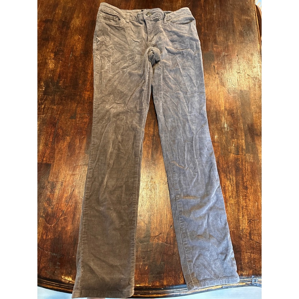 Jessica Simpson Corduroy Pants Womens 29 Grey Excellent Forever Skinny Stretch